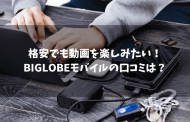 対象サービスの通信量がかからない！？BIGLOBEモバイルの口コミは？