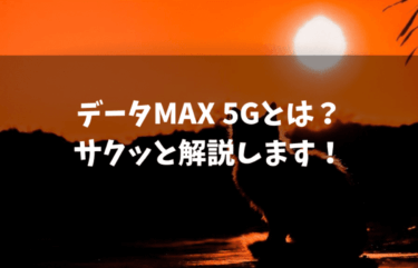 auのデータMAX 5Gのデメリットとは？サクッと解説します！